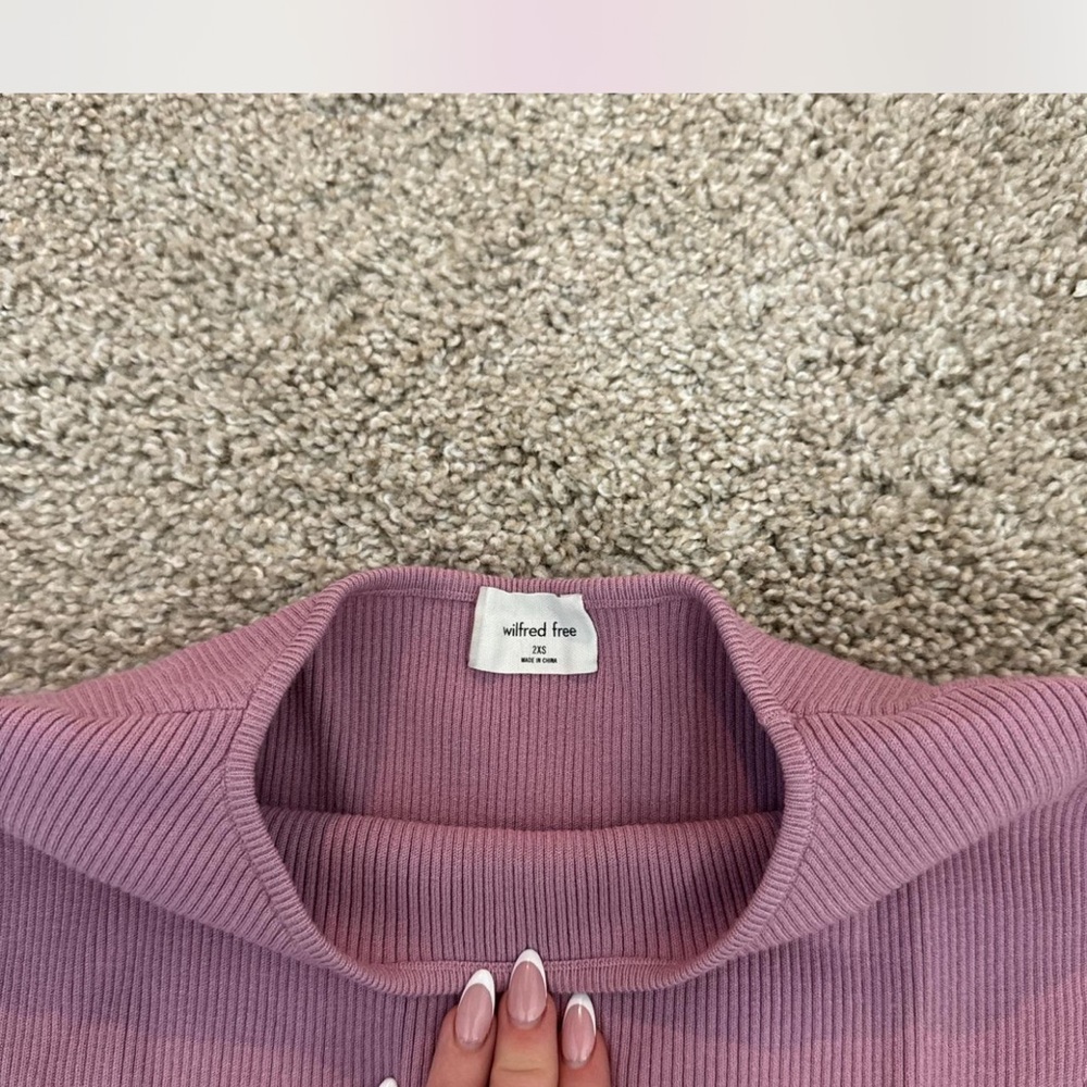 Wilfred Backless Mauve Dress - Picture 2 of 3